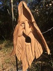 Christmas Jesus Christ Hand Carved Cedar Birdhouse With Hair