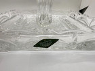 Shannon Godinger 24  Lead Crystal 8    Square Pedestal Cake Stand
