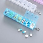 7 Days Pill Medicine Box Weekly Tablet Holder Storage Organizer Container Pill B