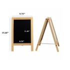 Wooden Freestanding A Frame Non Magnetic Chalkboard And Magnetic Dry Erase Wh   