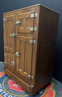 Antique Alaska Icebox Wooden Multi Door Refrigerator Cabinet - Local Pickup Only