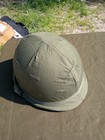 Early Vietnam M1 Ground Troop Helmet Complete W liner   Od Green Cover 