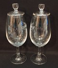  2  Glenmorangie Single Malt Scotch Whisky Glasses     stemmed Tasters W  Lids  2