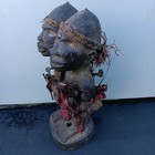 14   9   9  Double-headed Nkisi Figure     Wood  Nails  Glass     Kongo- Congo