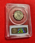 1955 D Us Silver Washington Quarter Pcgs Ms 65 Toned