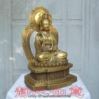 12 Chinese Copper Brass Buddhism Guanyin Kwan-yin Bodhisattva Buddha Statue