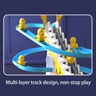 6 Electric Small Ducks Chasing Race Track Game Set Toy For Toddlers And Kids
