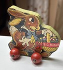 1 Walt Disney s Easter Parade Wooden Pull Toy 1936 Fisher Price No 475 Bunny