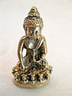 Vintage Indian Brass Buddha Varada Mudra Statue  Handcrafted