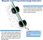 Aquarium Choice Coral Plug Holder Frag Rack Magnetic Transparent 