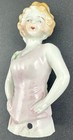 Vintage Japan Porcelain Half Doll For Pin Cushion