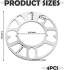  4pcs 5mm Hub Centric Wheel Spacers hubcentric 4 Or 5 Lugs Universal - 5mm