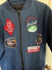 Dodge X Reason Racing Team Hellcat Navy Jacket Extra Large Large Auto Racing New