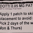 Dotti 0 05 Mg Patch  Transdermal Administration For Skin  Adult Department