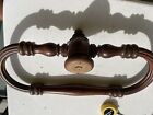 Antique Turned Wood For Bathroom Towel Canopy Towel Rail