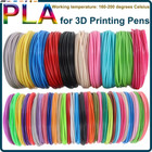 Colored Pla Filament For 3d Pen Printing 36m 50m 100m 150m 200m Smoke-free Safe 