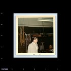 Old Vintage Square Color Photo Solo Woman In Shop By Fan Snapshot 1967