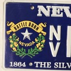 Nevada Battle Born License Plate     free         Nvn361  150 Years Specialty Graphic 