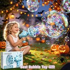 Halloween Gift Party Toy Kids Automatic Giant Bubble Gun Blower Machine Outdoor