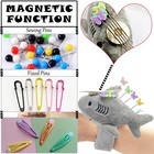 Cute Sharks Wrist Pin Cushion For Sewing With Magnetic  Snap Bracelet Wrist B   