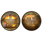 1974 Iceland Silver Proof 500   1000 Kronor Set Pcgs Pr67dcam - Rainbow Toning
