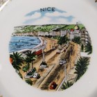 Vintage 60s Monte Carlo Porcelain Nice France Gold Trim Intricit Ash Tray Dish 