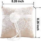 8 26 Inch Flower Ring Bearer Pillow Lace Wedding Ring Pillow