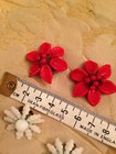 4 X Pairs Clip On Earings Vintage Antique Early Plastic  celluloid   Lucite Etc