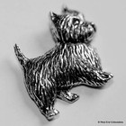 Scottish Cairn Terrier Pewter Pin Brooch-british Artisan Made- Greyfriar s Bobby
