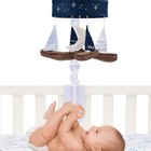 Lambs   Ivy Little Skipper Sailboat   Moon Musical Baby Crib Mobile Soother Toy