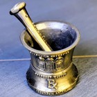 Vintage Schering Mini Mortar Pestle Hook s Pharmacy Museum Pharmacist Rx