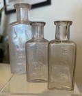Antique Owl Drug Co Medicine Bottle Lot Of 3 Dug Bottles  taking Offers 
