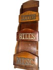 Wooden Wall Organizer Letter Bills Misc Vintage Storage D  cor