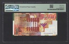 Israel 200 New Sheqalim 2006   5766 P62c Uncirculated Grade 67