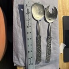 Vintage Original Perletinn Norway Pewter Serving Set