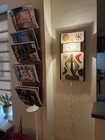 Mid-century Modern Gravel Art Wall Lamp  10x20 