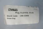 New Central Research Laboratory Dover Crl-35126 Glove-box Oval Ring Plug Sealed