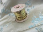 Vernie France Spool Flat Wide Gold Metal Tinsel Thread Fly Tying Embroidery 50yd