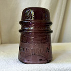 Antique California Cd 121 Purple Bubble Glass Insulator