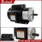 5hp Electric Motor 3450rpm Single Phase 208-230v 56c Frame 5 8  Shaft 60hz Tefc