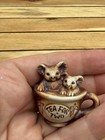Mini Swagman Pottery Mug 3d Koala Kangaroo In Original Box Australian Studio