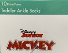 New Disney Mickey Mouse   Friends Toddlers  Ankle Socks 10ct Pack Size 4t-5t