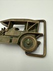 Vintage Antique Car Brass Belt Buckle 