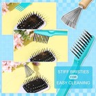  4 Pcs Hair Brush Cleaning Tool Set Mini Hair Cleaning Brush Tool Wooden Green