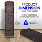 Serenelife Indoor Decorative 8-panel Screen-freestanding Wide Room Divider