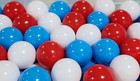 Pack Of 400 Patriotic Colors Mix Jumbo 3  Size Commercial Grade Balls