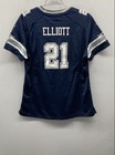 Nike Women s Ezekiel Elliott Dallas Cowboys Nfl Jersey Navy Blue  21 Sz L