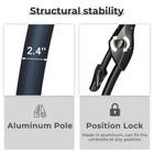 11ft Cantilever Umbrella With Base Outdoor Large Round Aluminum Offset Umbrella