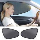 2-pack Car Window Shades   Mesh Static Adsorption Side Window Anti-uv Sunshade