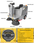 50 4  Ride-on Floor Sweeper Industrial Machine 26 5 Gallon Dustbin 92600 Sqft h 